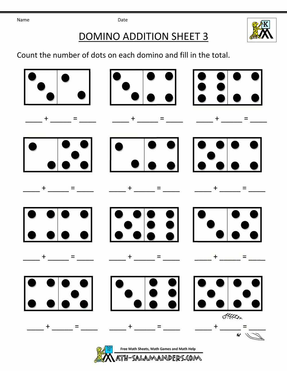 Free Printable Addition Worksheets For Kindergarten