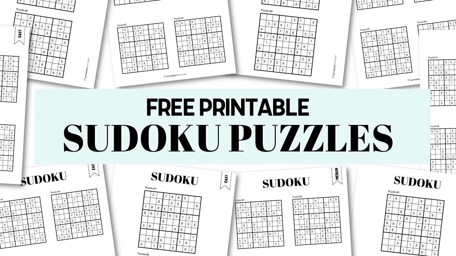 Sudoku Puzzles Printable Pdf