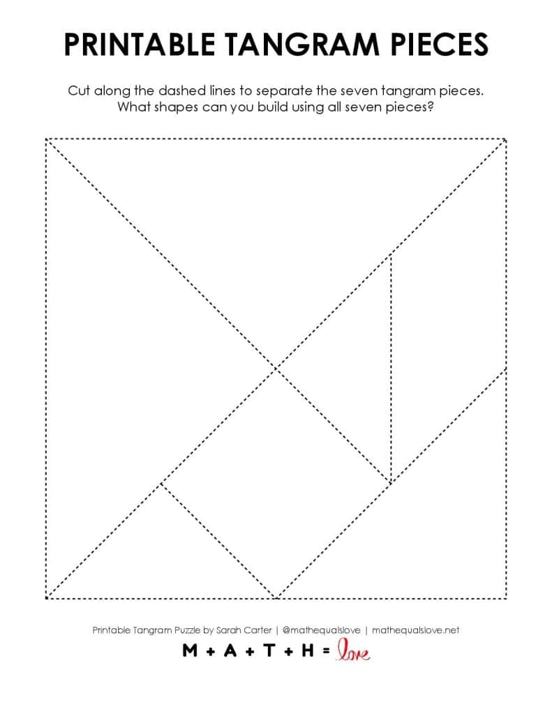 97 free tangram puzzles printable pdf challenges