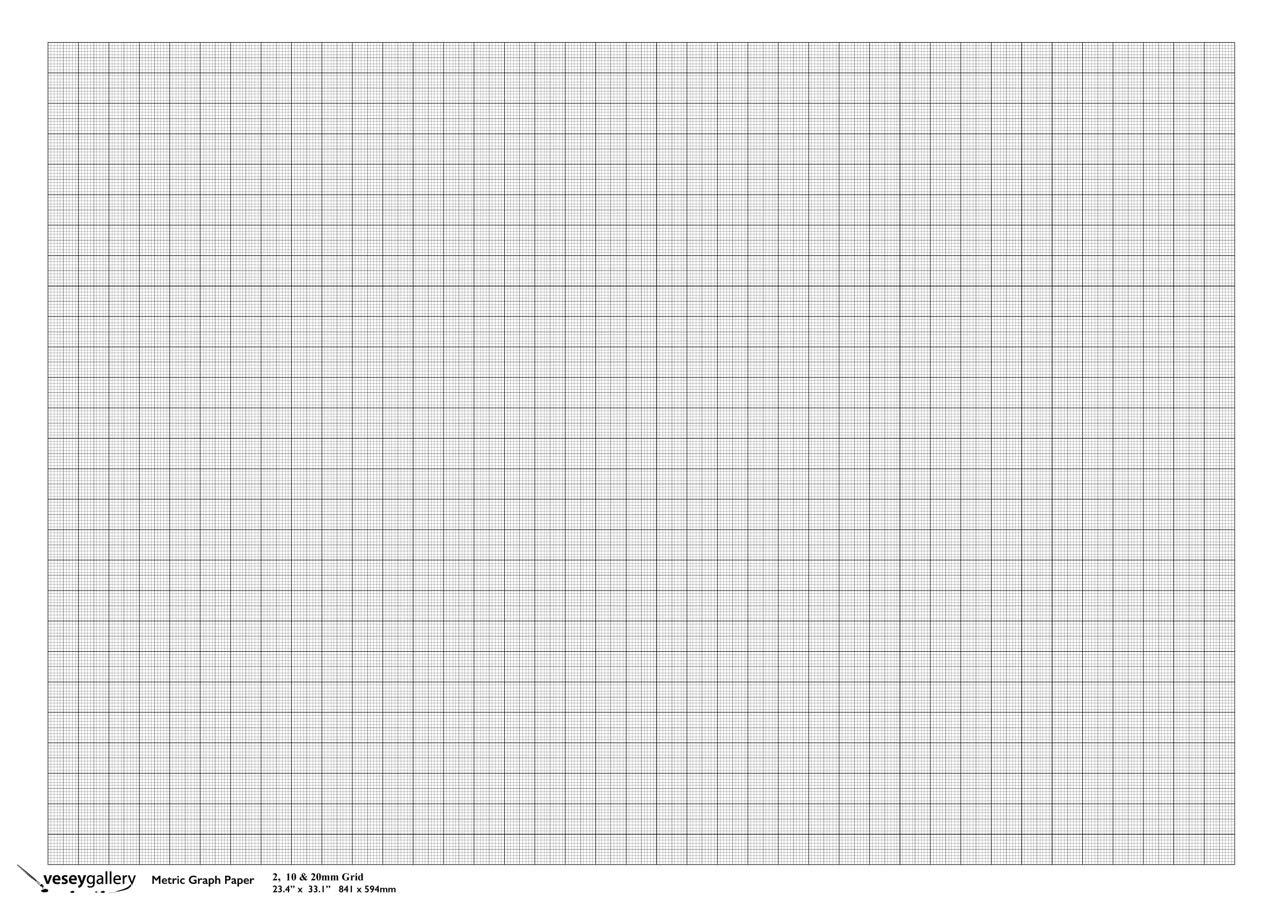 A1 Metric Scale 90gsm Graph Paper Pack Of 5 Large Sheets 2 10 