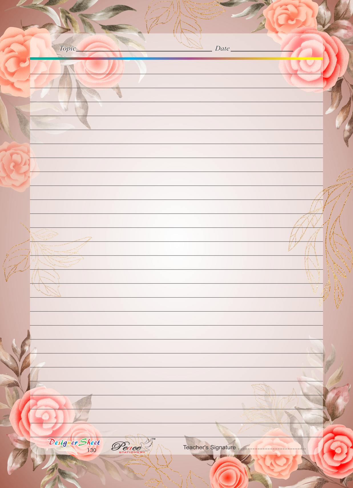 Printable Designer Sheets