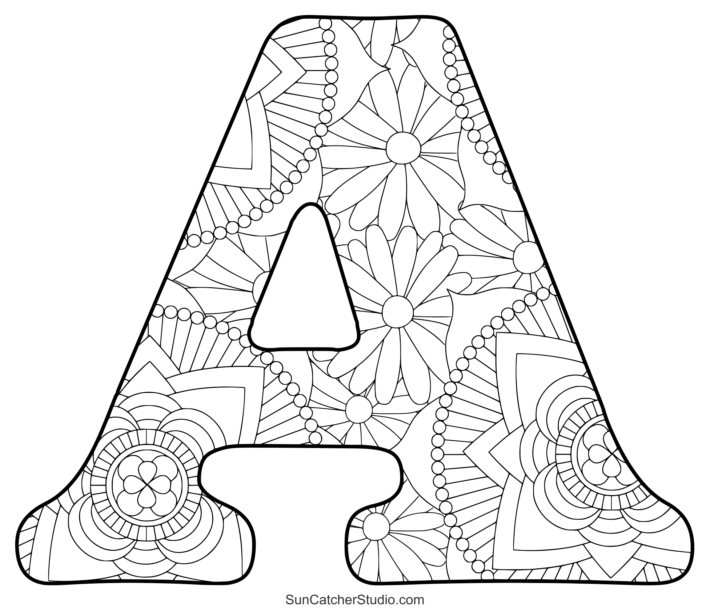 ABC Coloring Pages Free Alphabet Letter Colouring Sheets Free Printables Monograms Design Tools Patterns DIY Projects