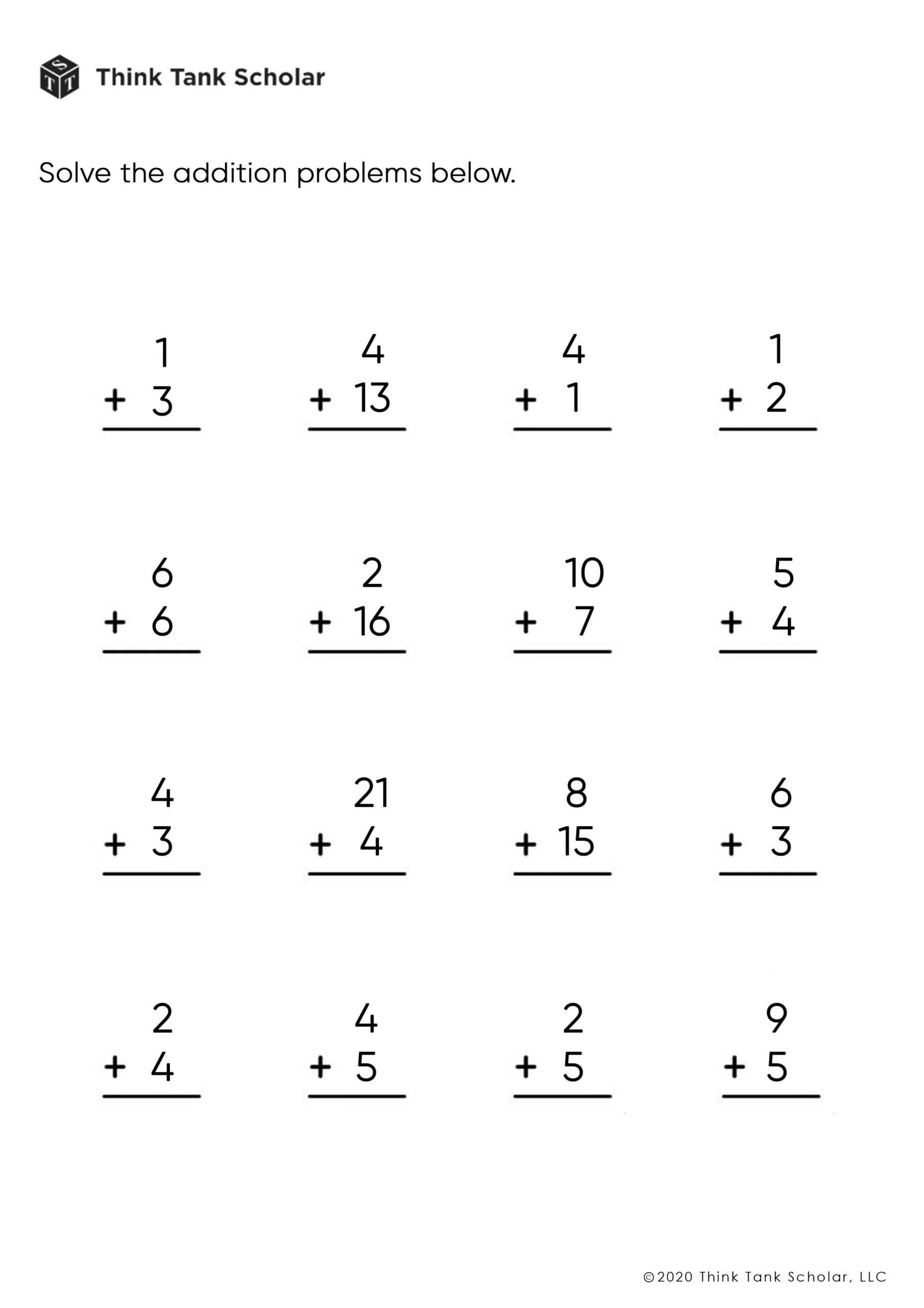 Addition Subtraction Combined Worksheets Printable PDF FREE 