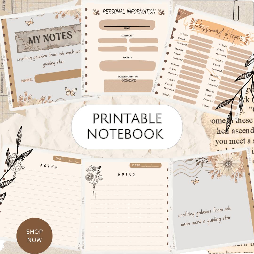 Printable Design For Notebook