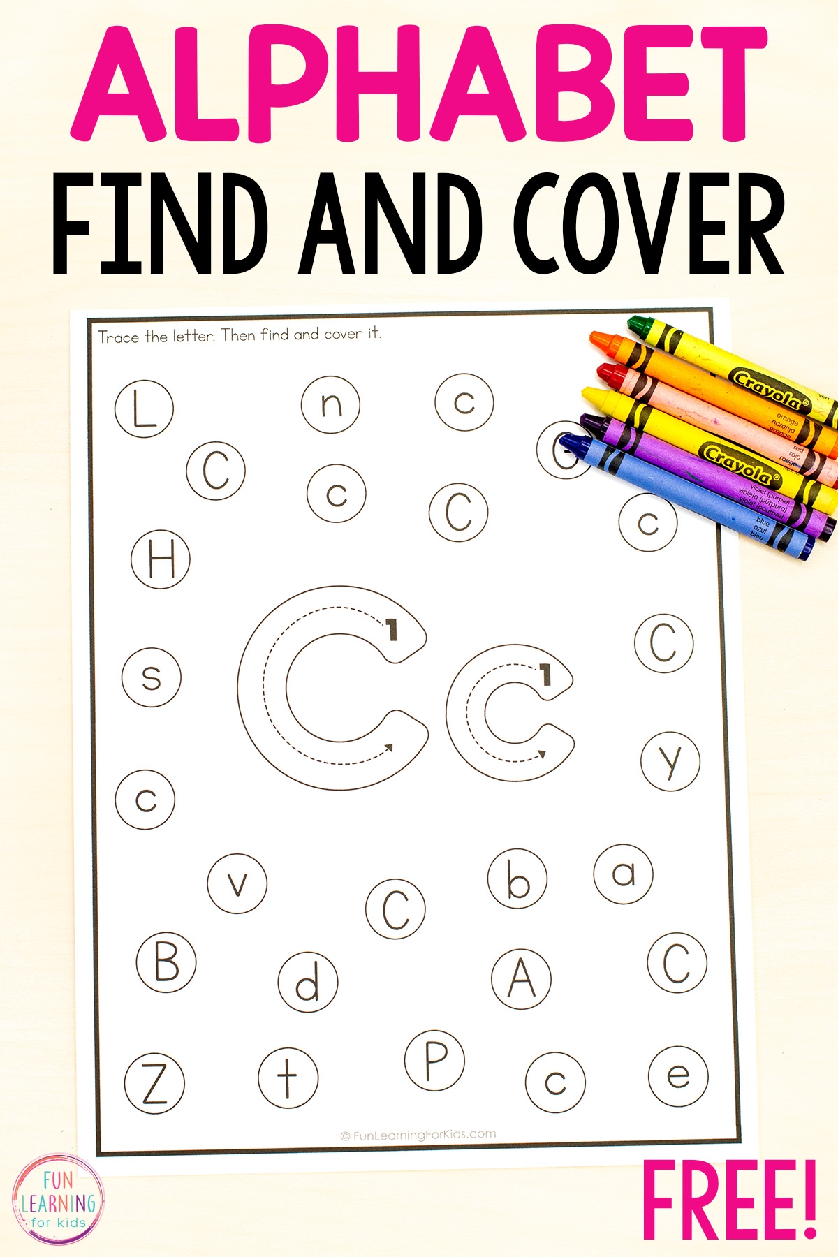 Free Printable Find The Letter Worksheets