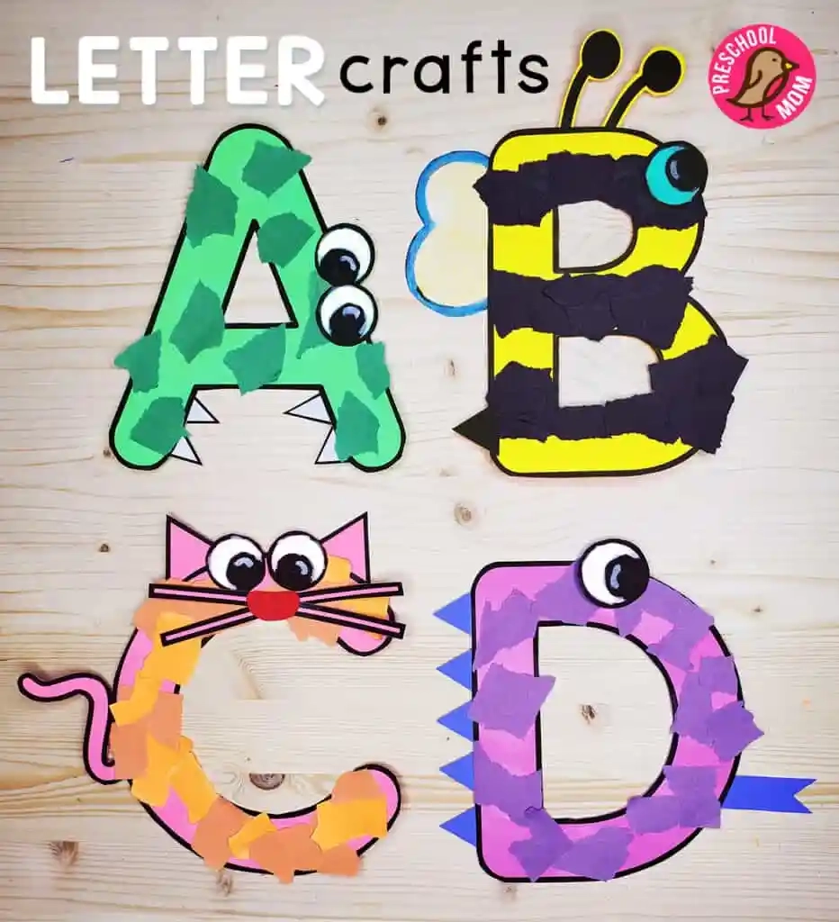 Alphabet Letter Crafts Preschool Mom