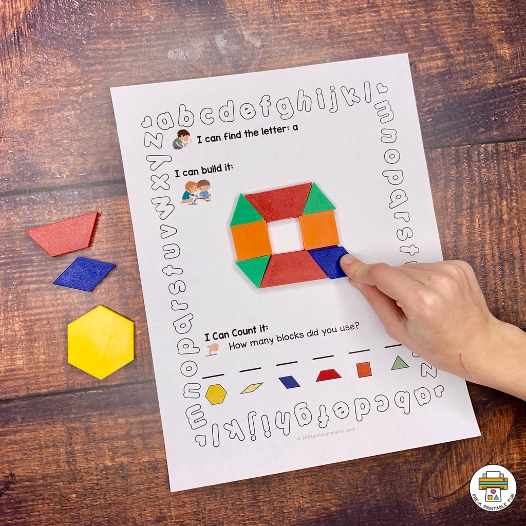 Alphabet Pattern Block Mats