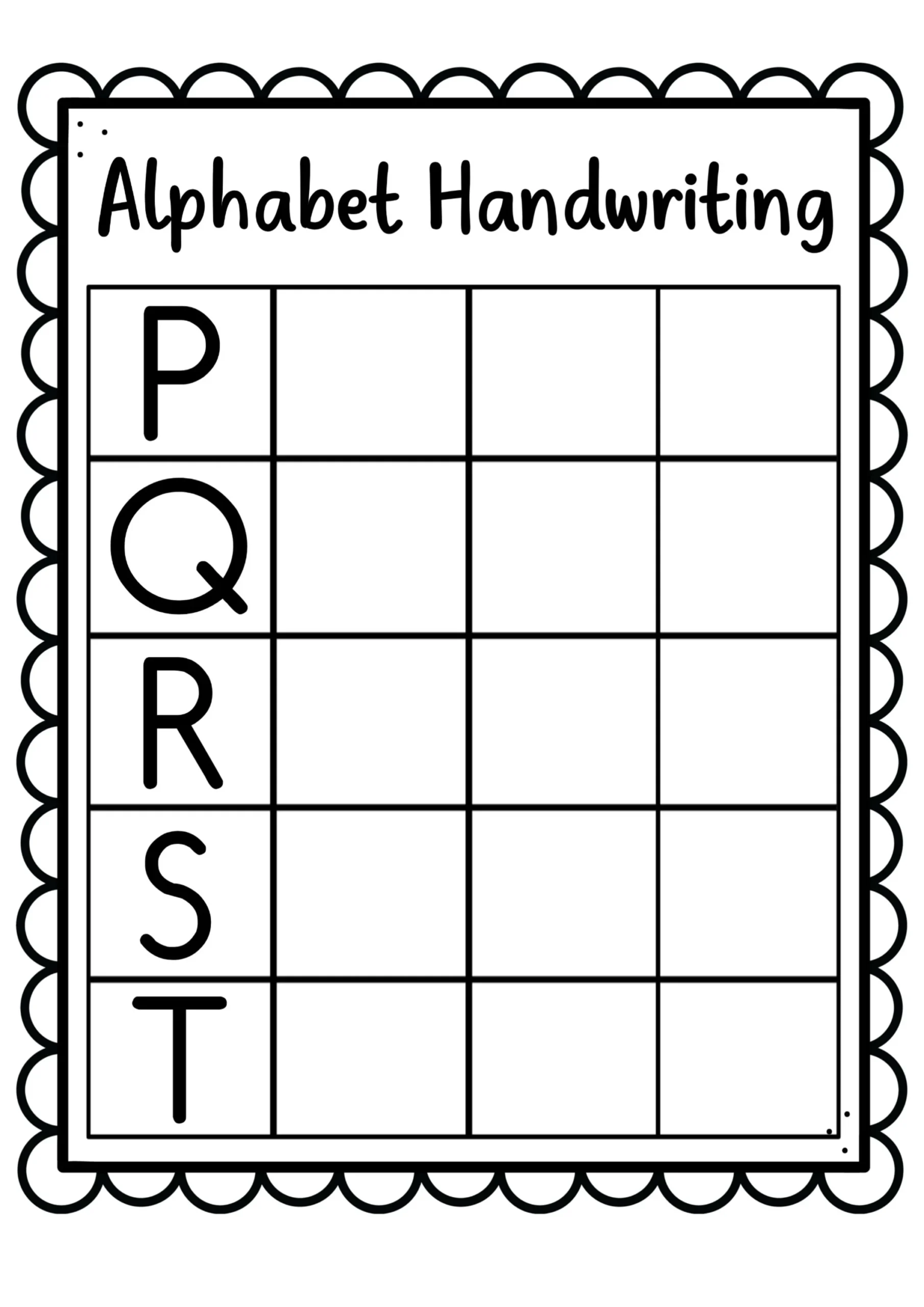 Alphabet Writing Printables Handwriting Worksheets ABC Writing 