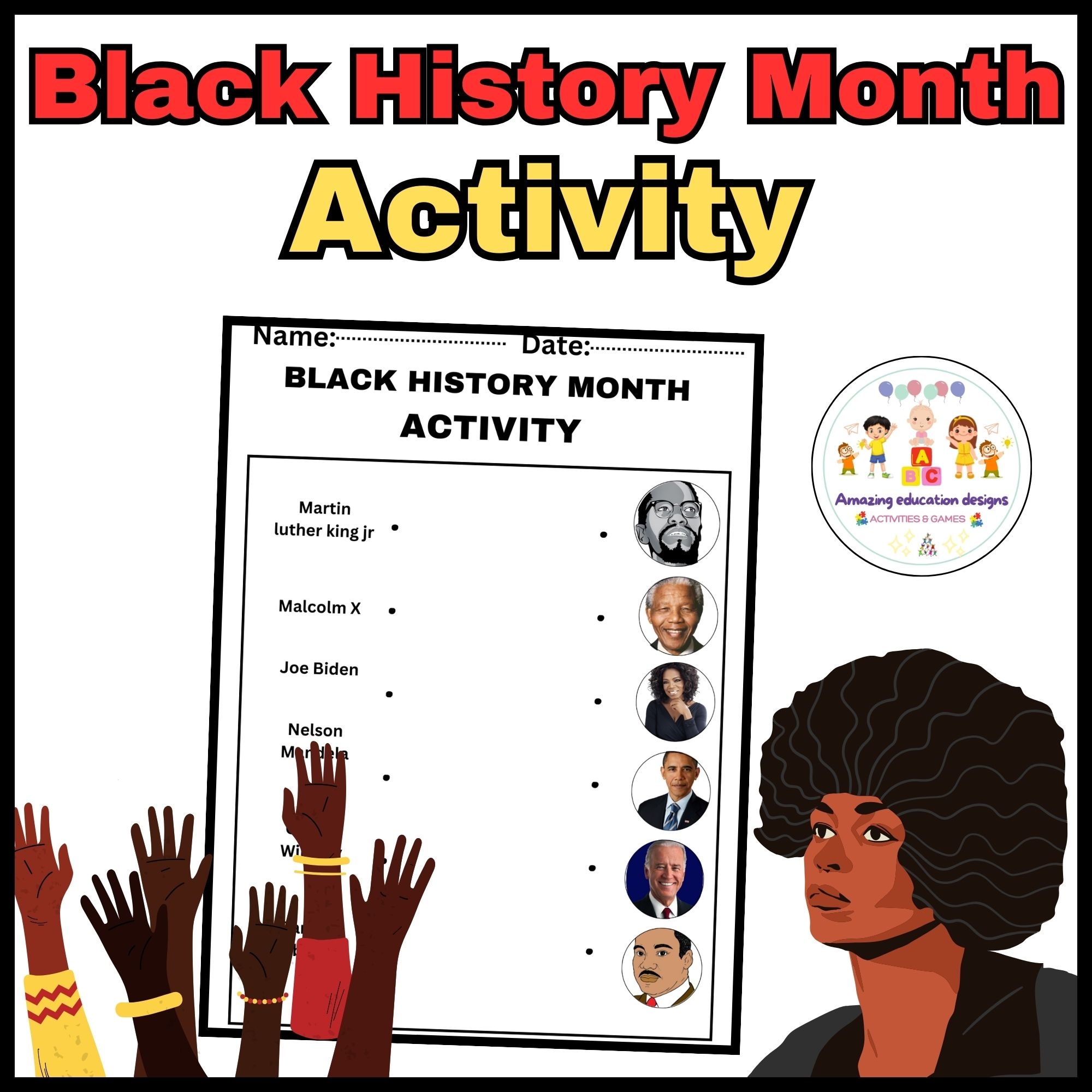 Black History Month Printable Worksheets
