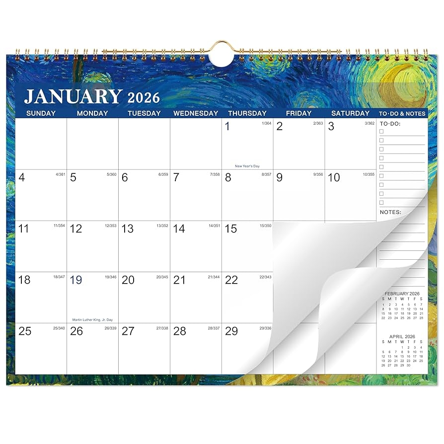 Blank 2025-2026 Calendar