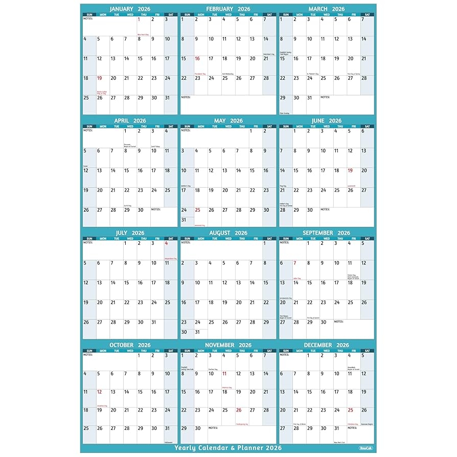 Full Calendar For 2026