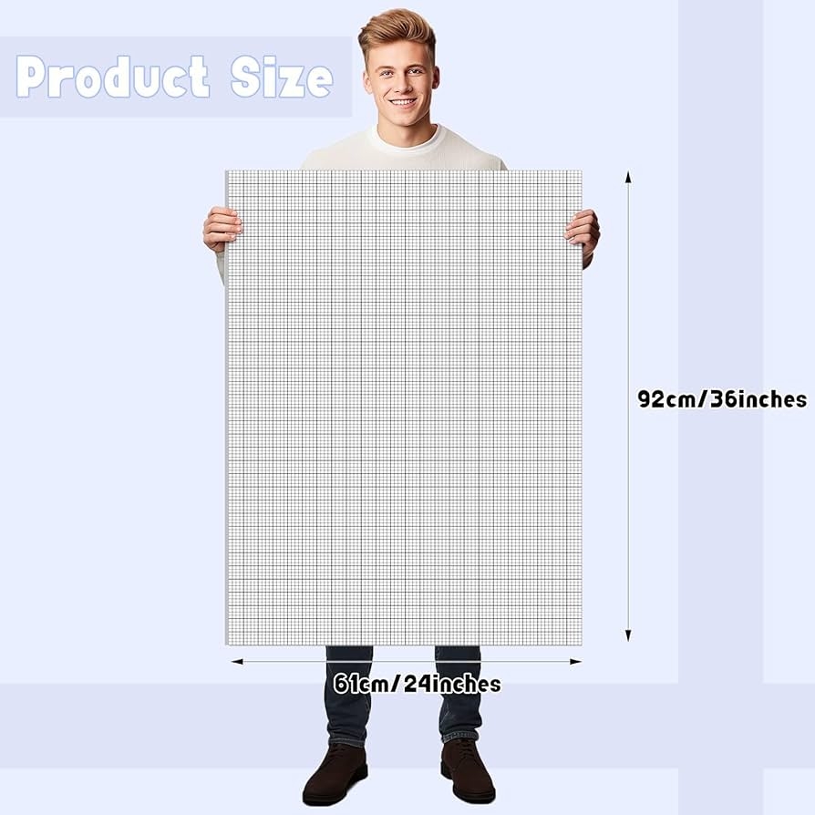 Amazon Clapzooki 30 Pack 24 X 36 Large Graph Paper Bulk 