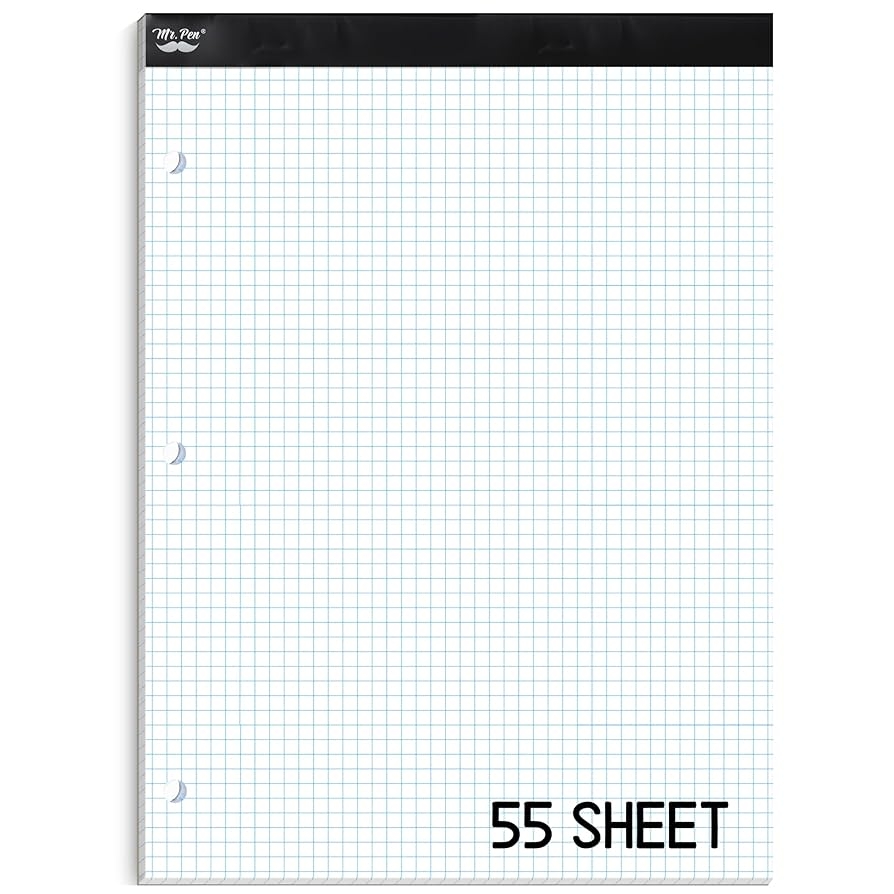 Amazon Mr Pen Graph Paper 5x5 5 Squares Per Inch 11 x8 