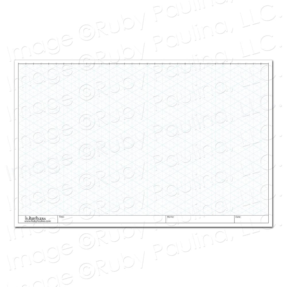 Amazon Ruby Paulina 11x17 Isometric Grid Paper 100 Loose 