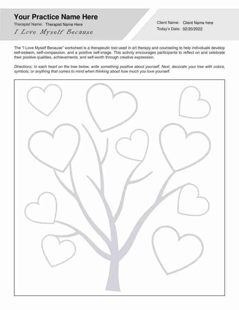 Free Printable Art Therapy Worksheets