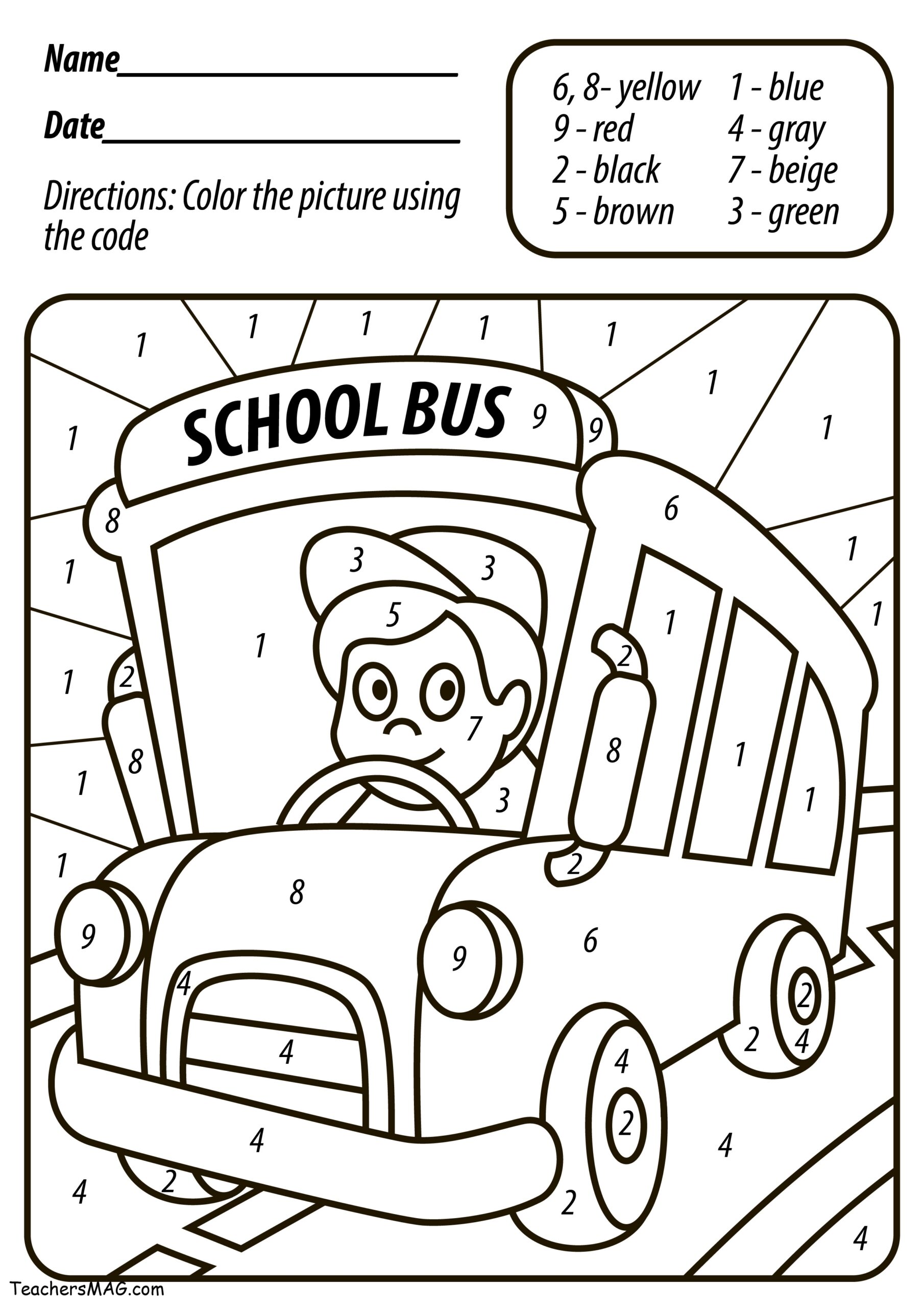 Free Printable Back To School Worksheets