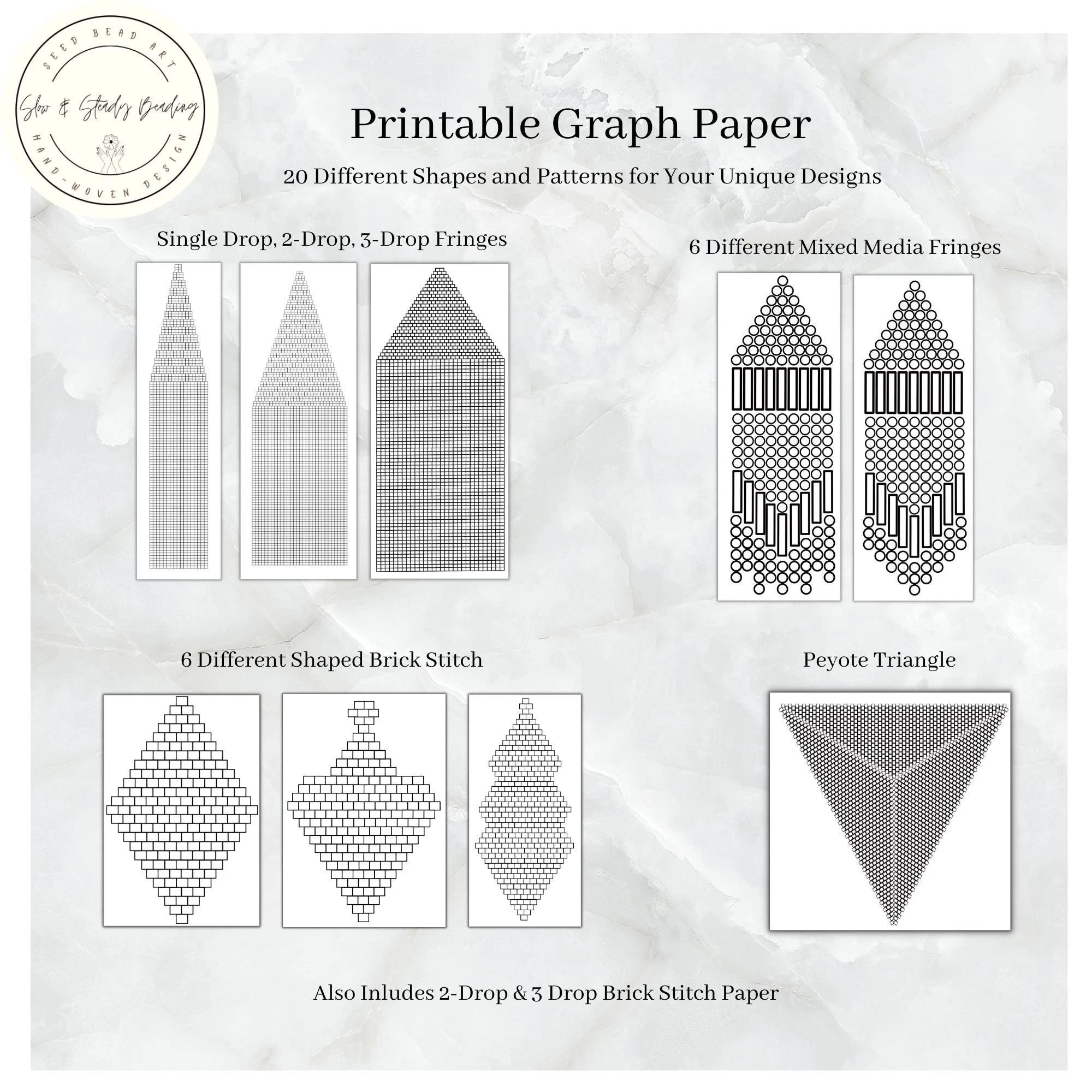 Graph Paper For Drawing A Beading Design