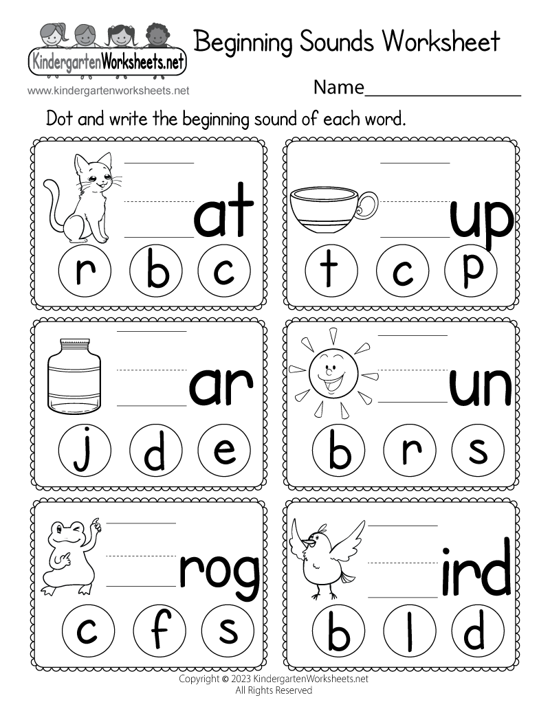 Beginning Sounds Worksheet Free Printable Digital amp PDF