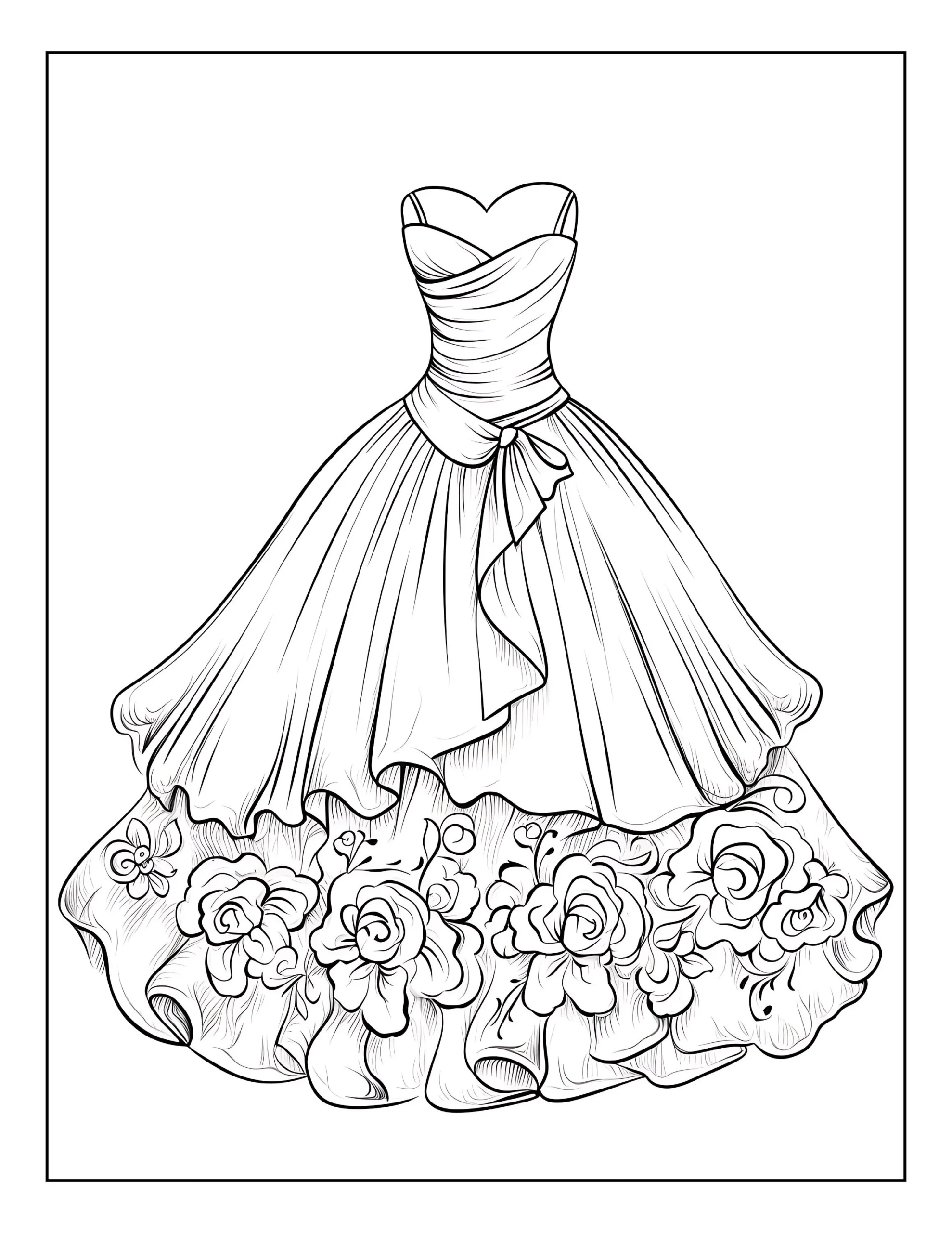 Printable Fashion Design Coloring Pages