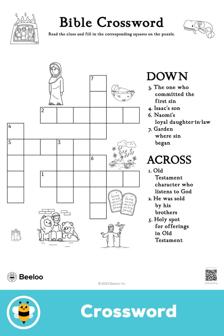 Free Printable Sunday School Crossword Puzzles