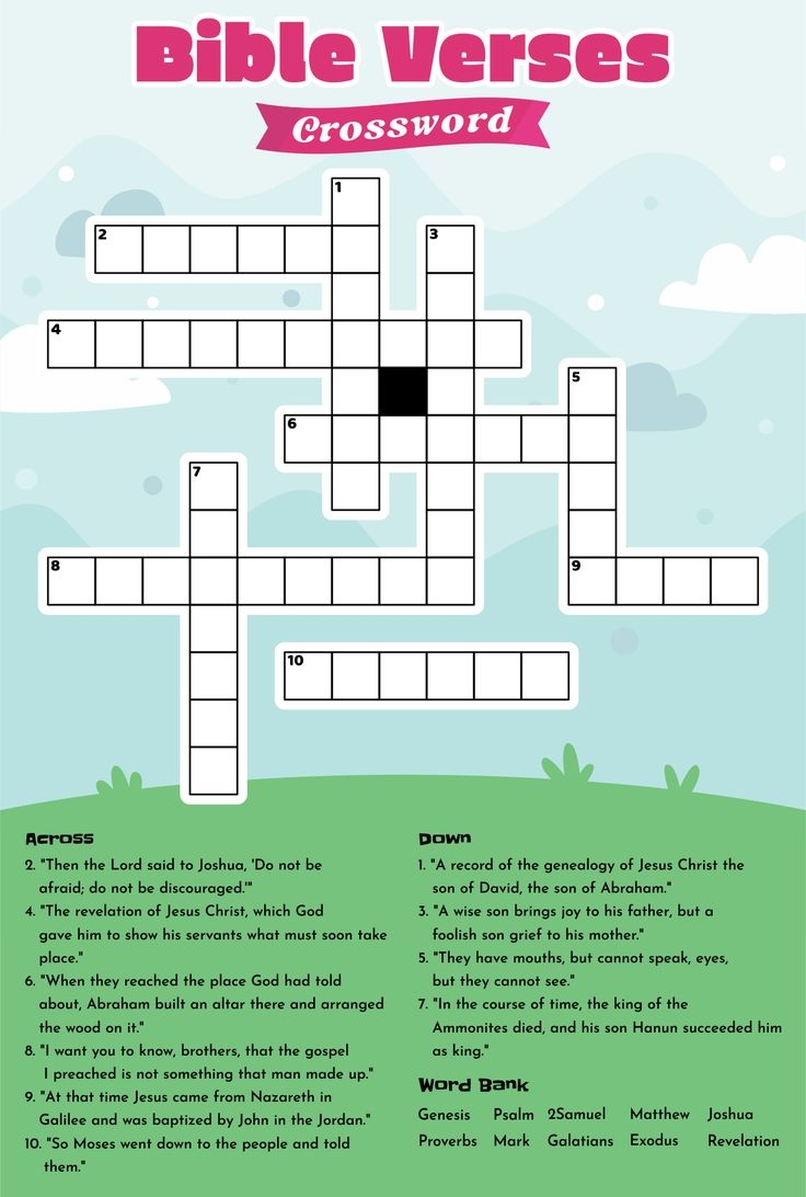 Free Printable Religious Crossword Puzzles