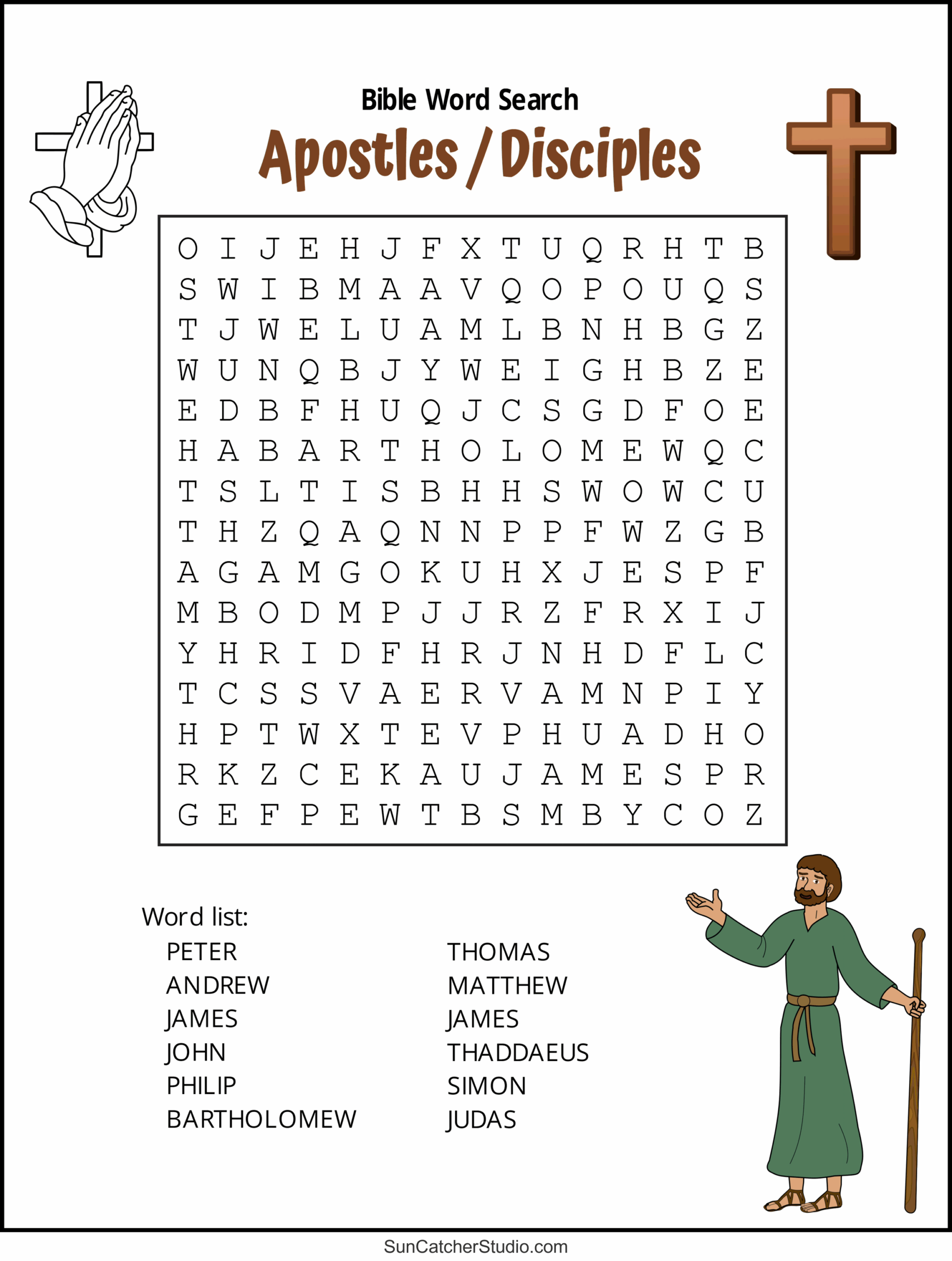 Free Printable Bible Word Search Puzzles