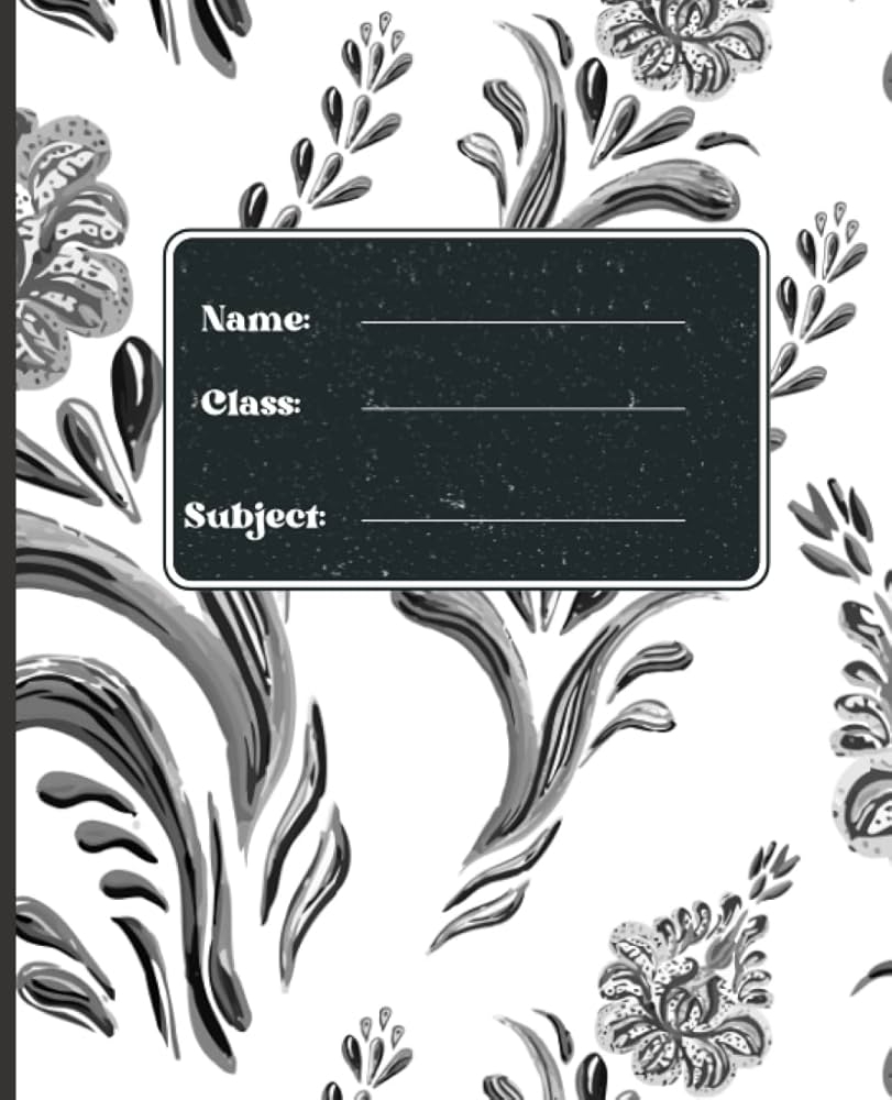 Notebook Cover Design Printable