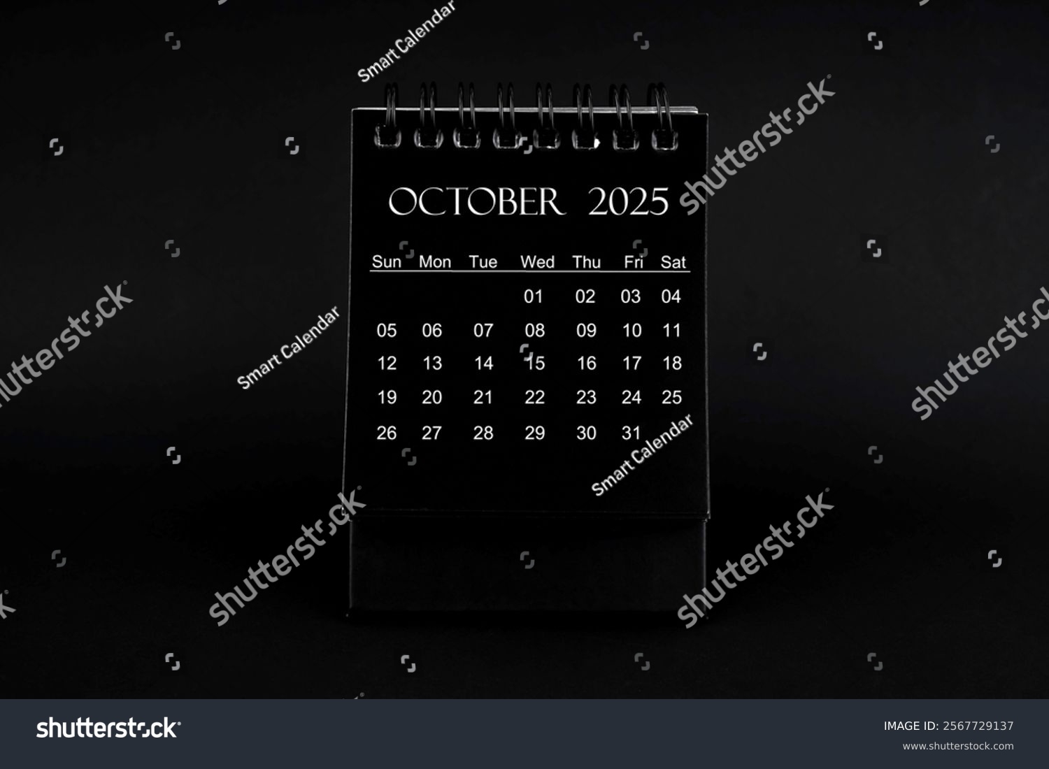 Black October Calendar 2025