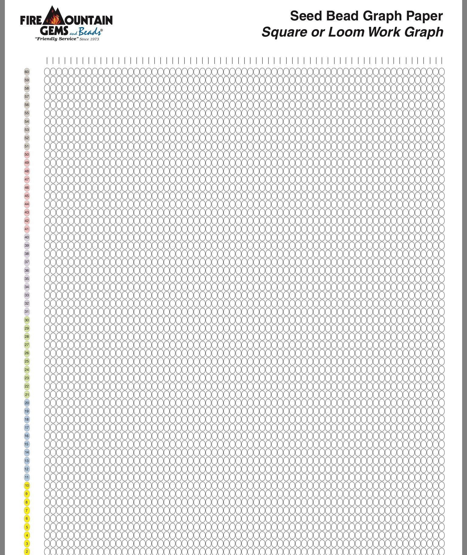 Beading Graph Paper Printable