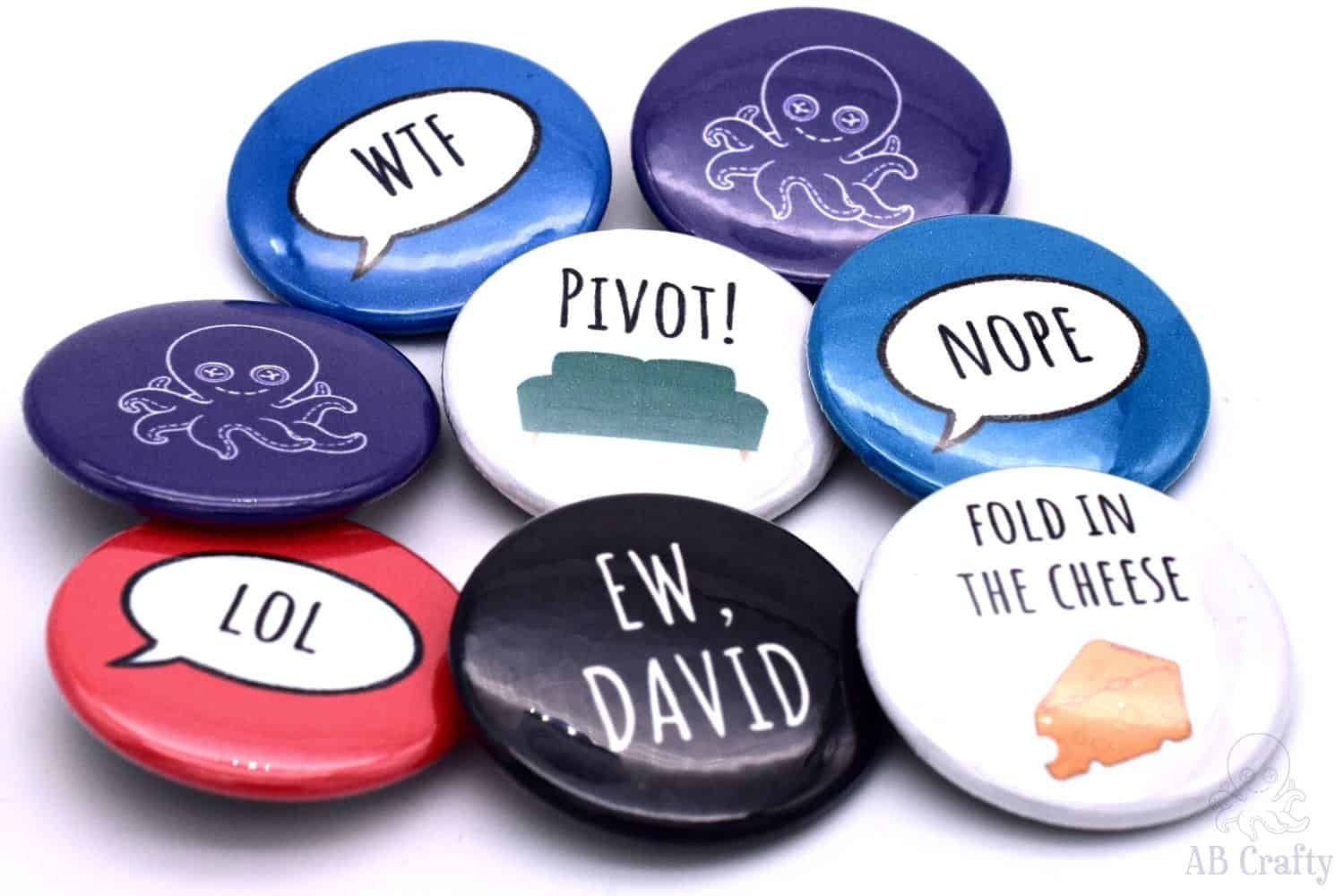 Button Template In 4 Sizes Free Download AB Crafty