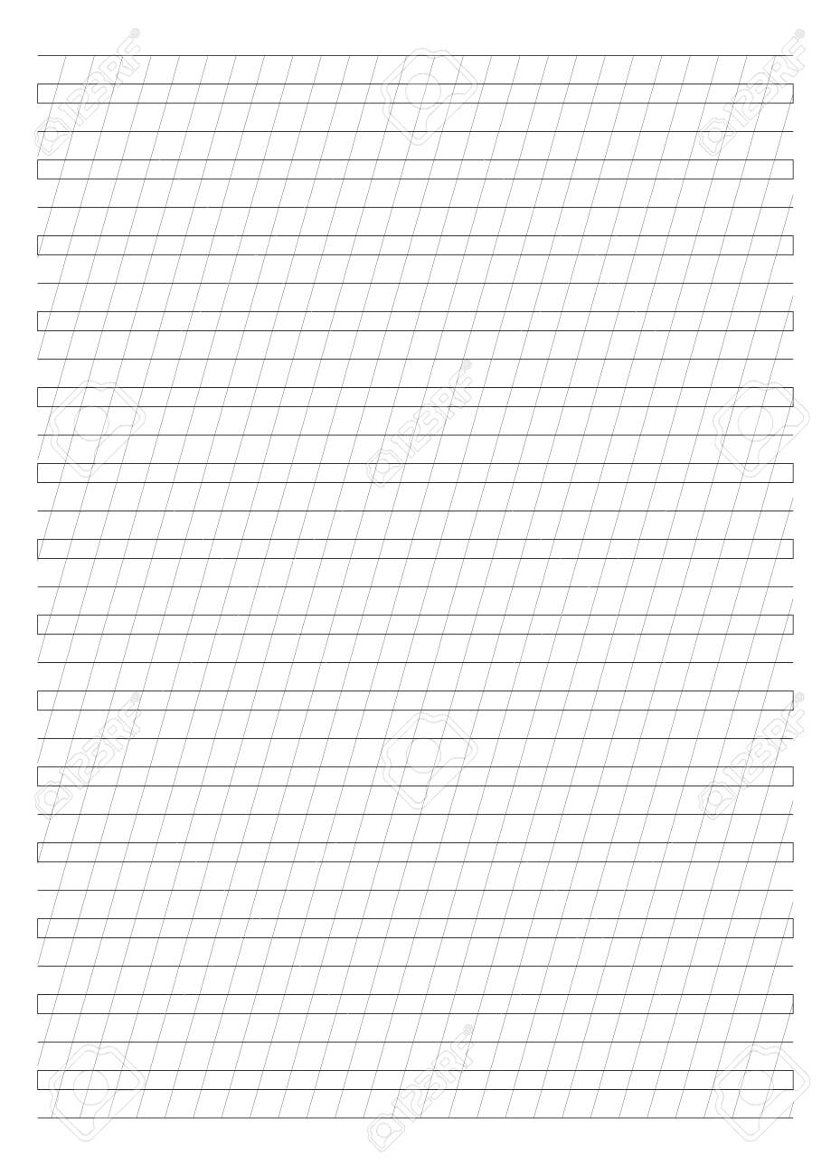 Calligraphy Drill Calligraphy Paper Printable Calligraphy Guide 