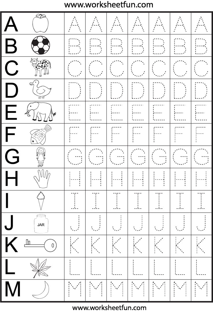 Free Printable Traceable Abc Worksheets
