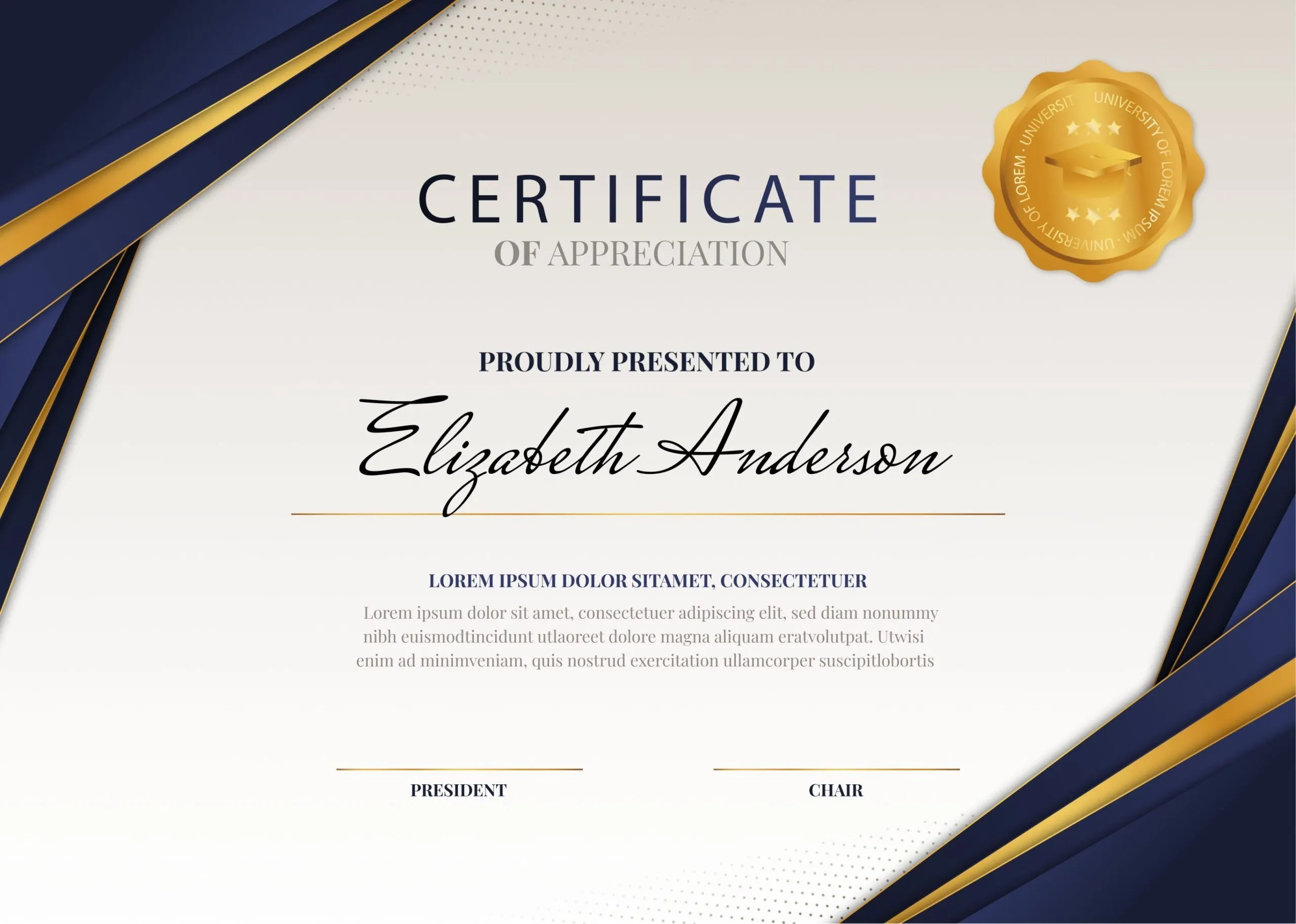 Design Appreciation Certificate Printable