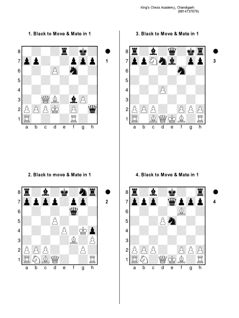 Chess Puzzles Printable