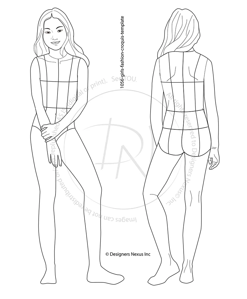 Printable Fashion Design Templates For Kids