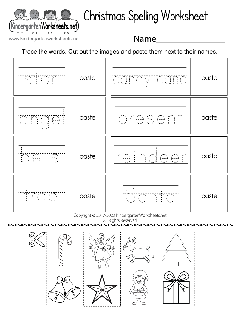 Christmas Spelling Worksheet Free Printable Digital amp PDF