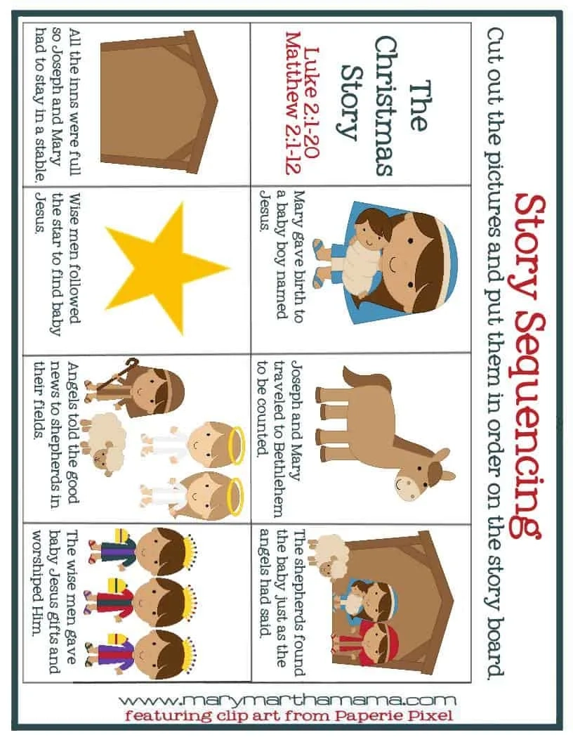 Free Printable Birth Of Jesus Worksheets