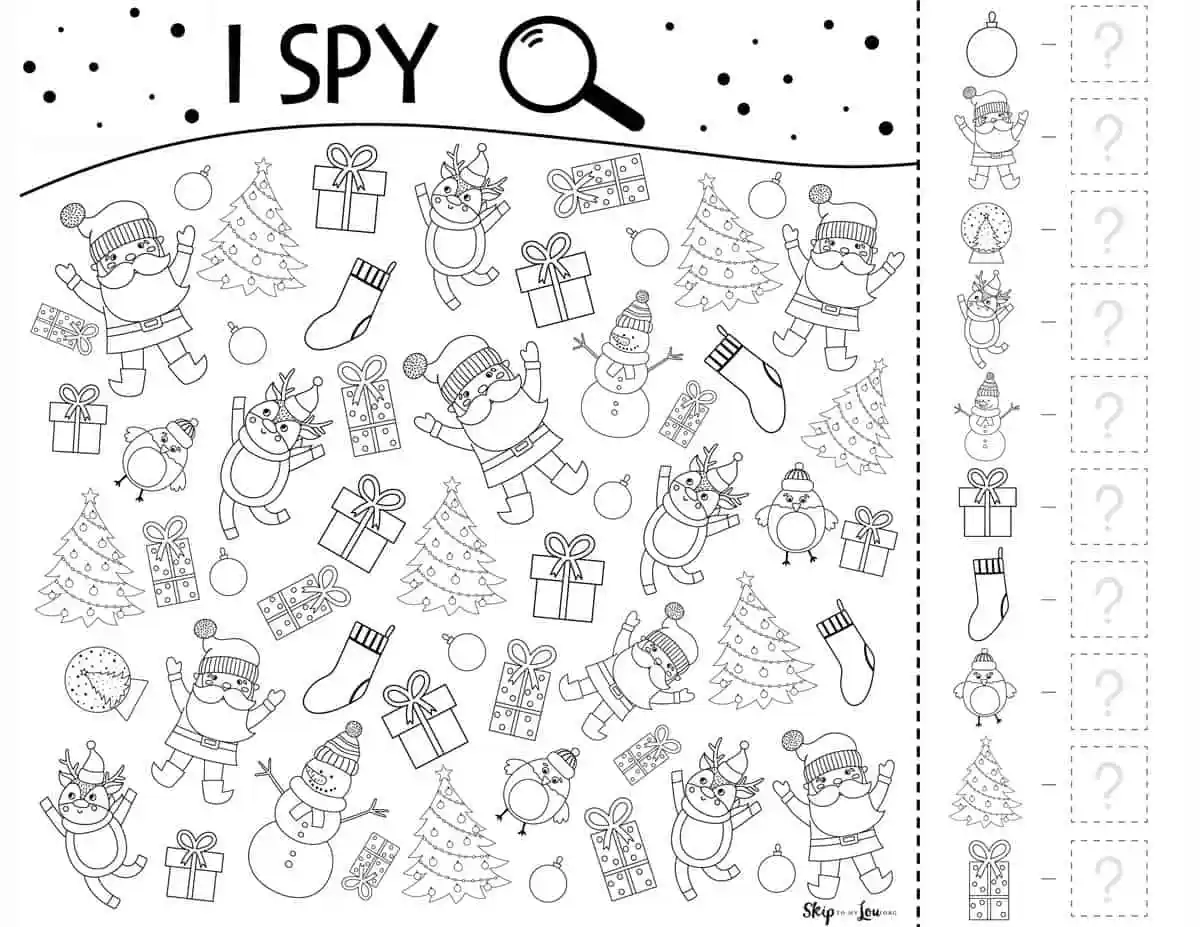 Christmas Worksheets Skip To My Lou