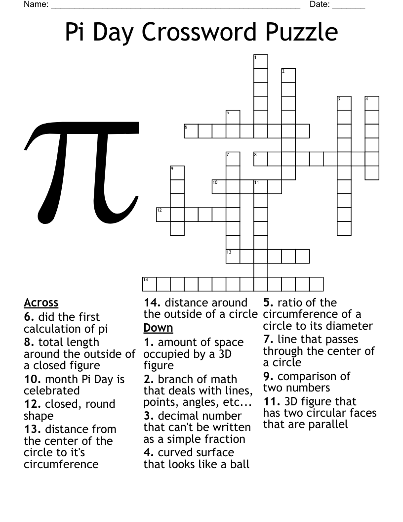 Circle Vocabulary Crossword WordMint