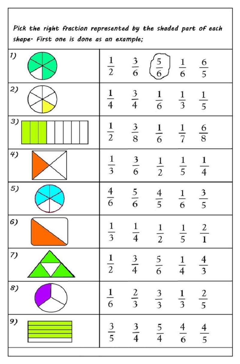 Class 3 Math Fraction Math Fractions Fractions Worksheets Math 