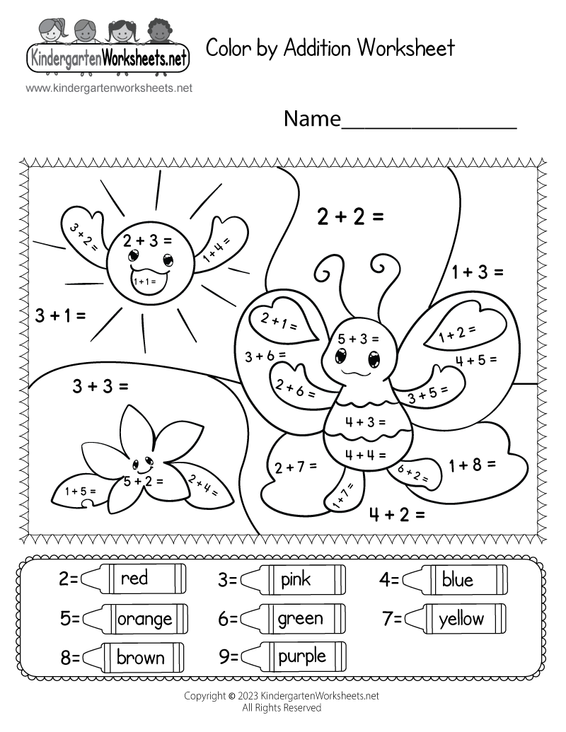 Free Addition Worksheets Printable