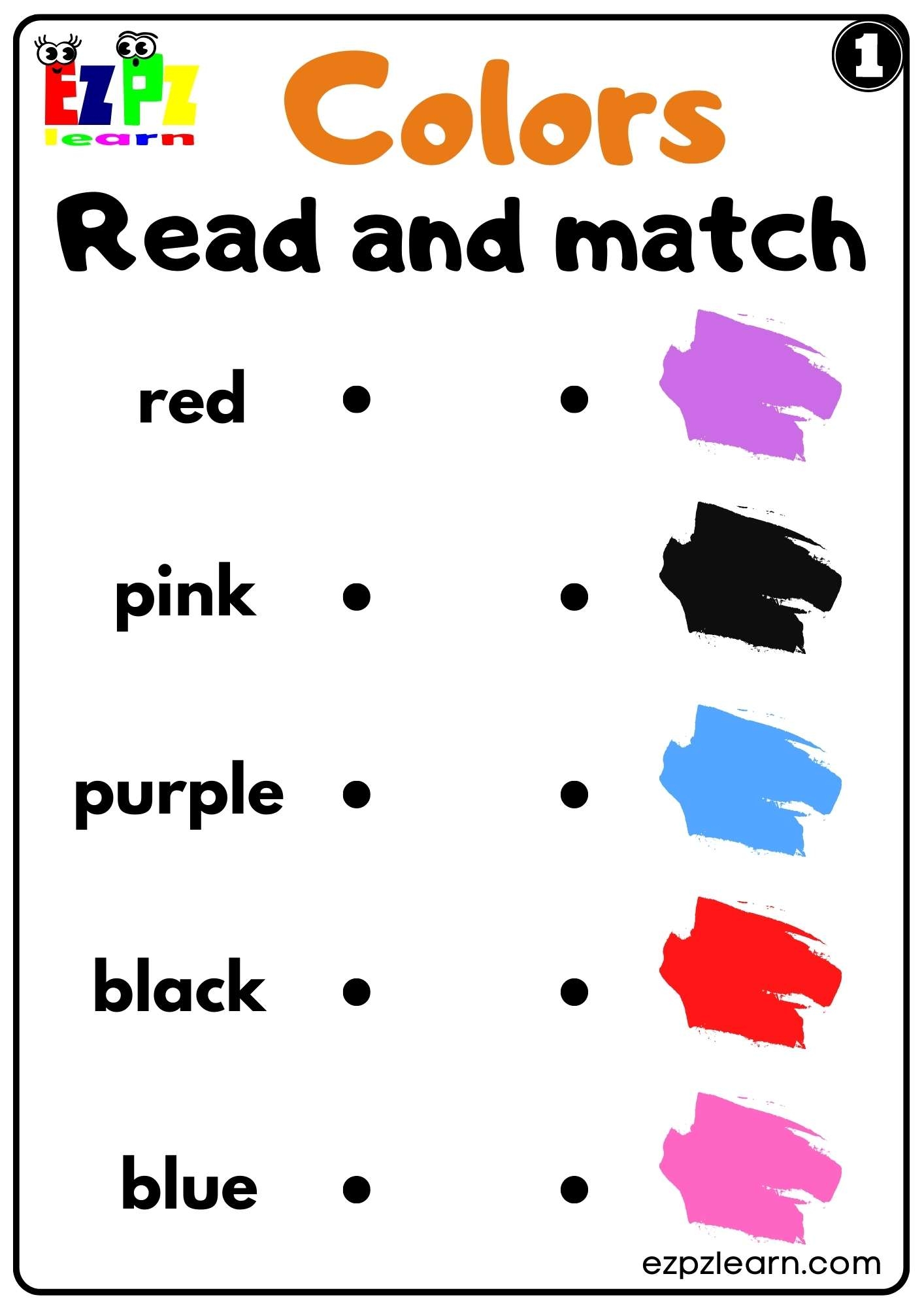 Free Printable Matching Worksheets