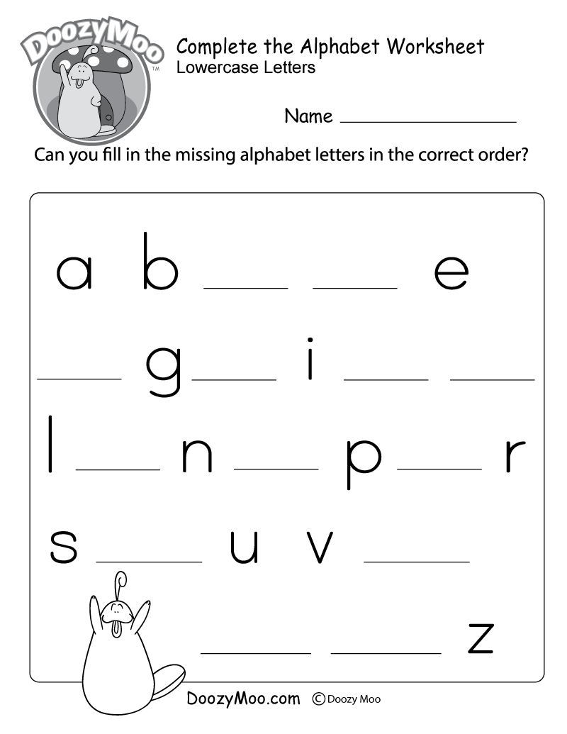 Alphabet Worksheets Free Printable