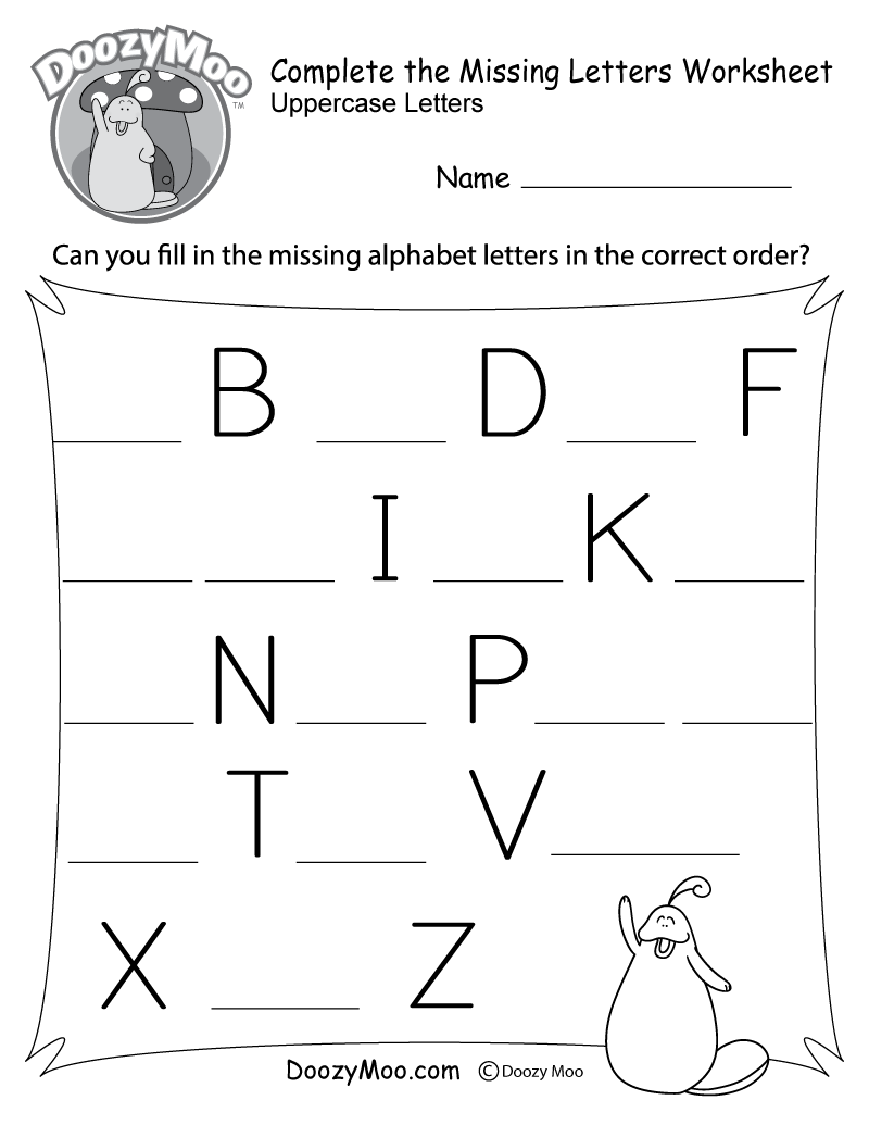 Preschool Printable Abc Worksheets