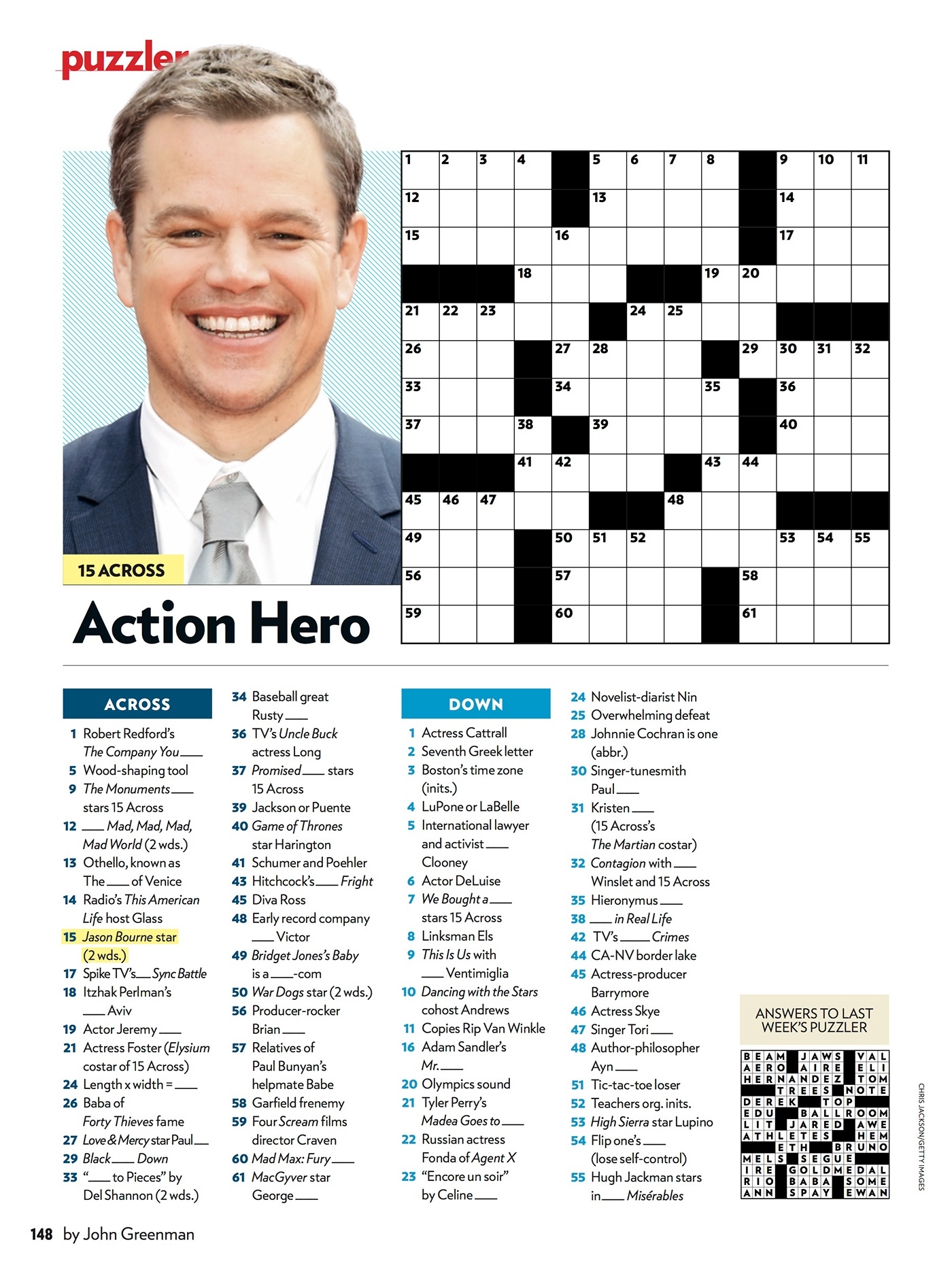 People Magazine Crossword Puzzles Frer Printable