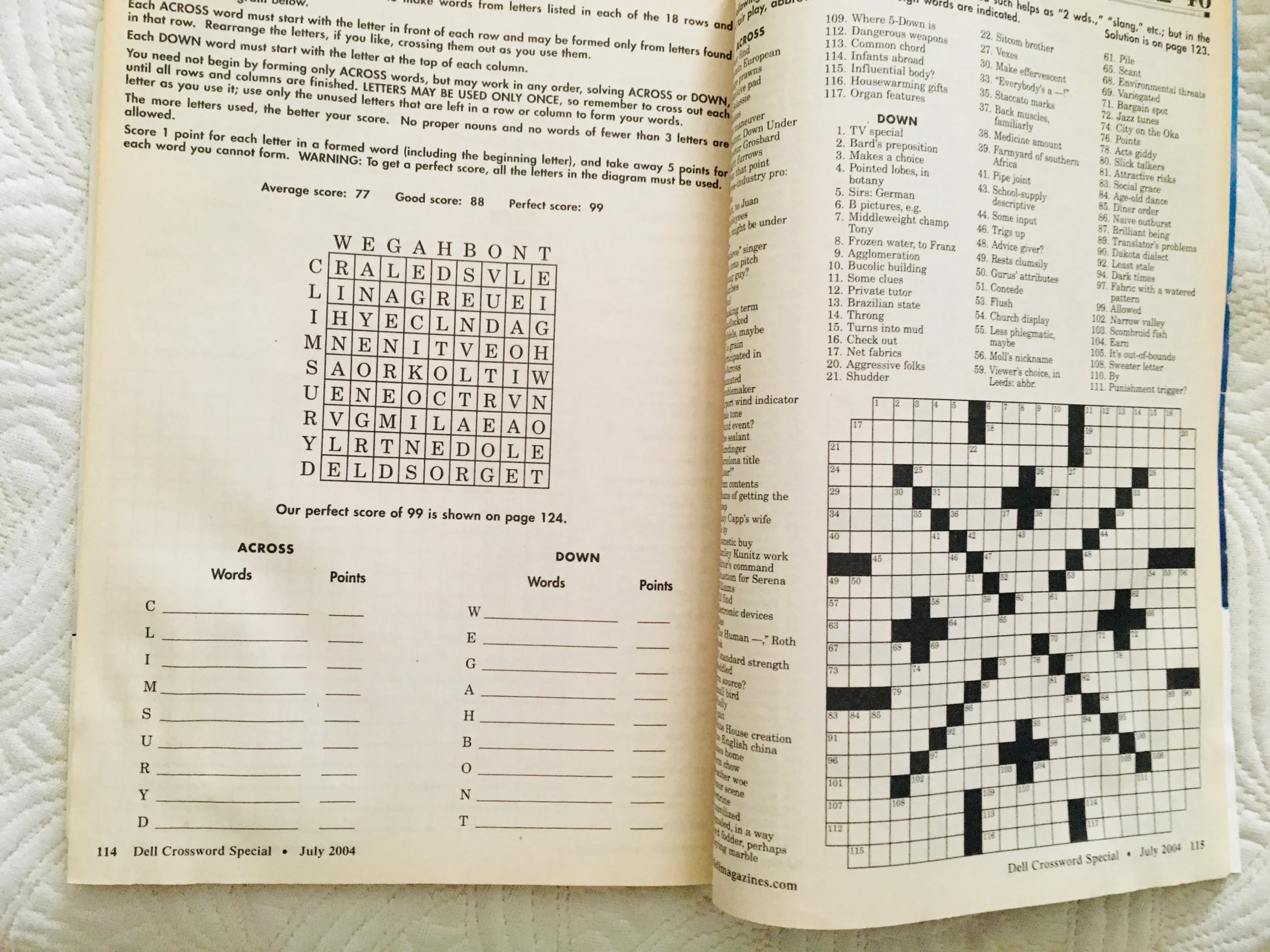 Dell Crossword Puzzles Printable