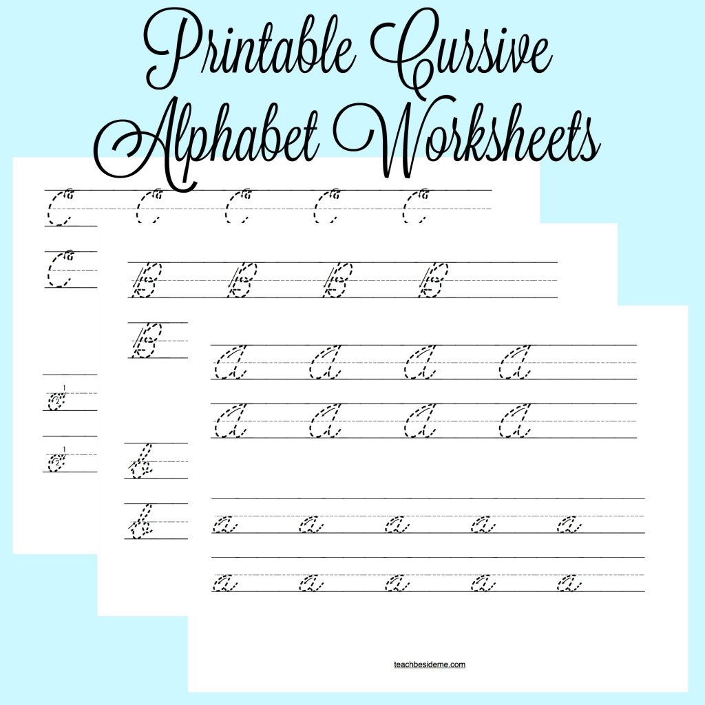 Printable Free Cursive Writing Worksheets