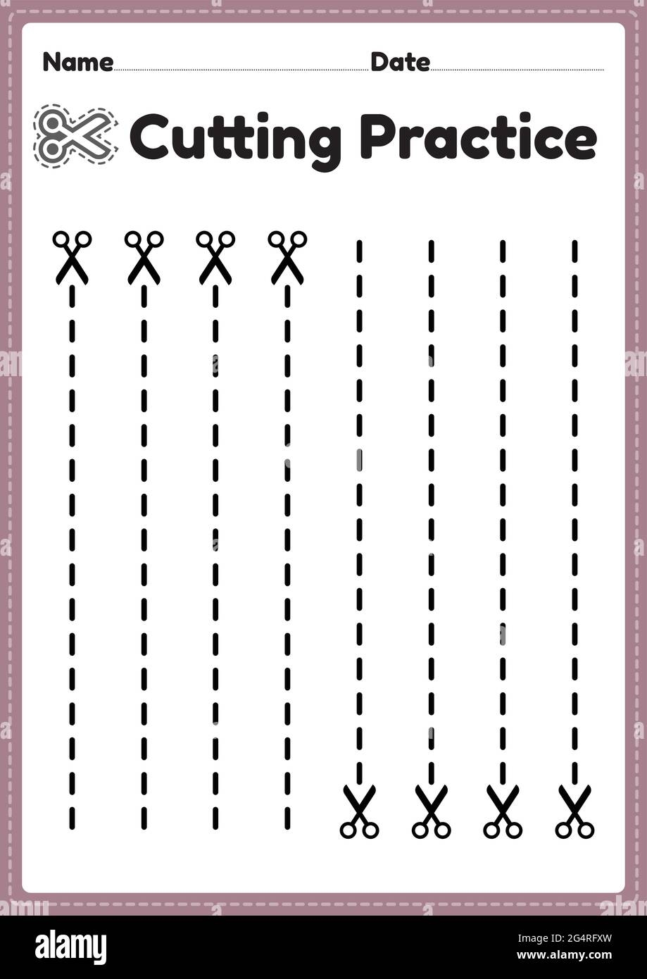Preschool Cutting Worksheets Printable