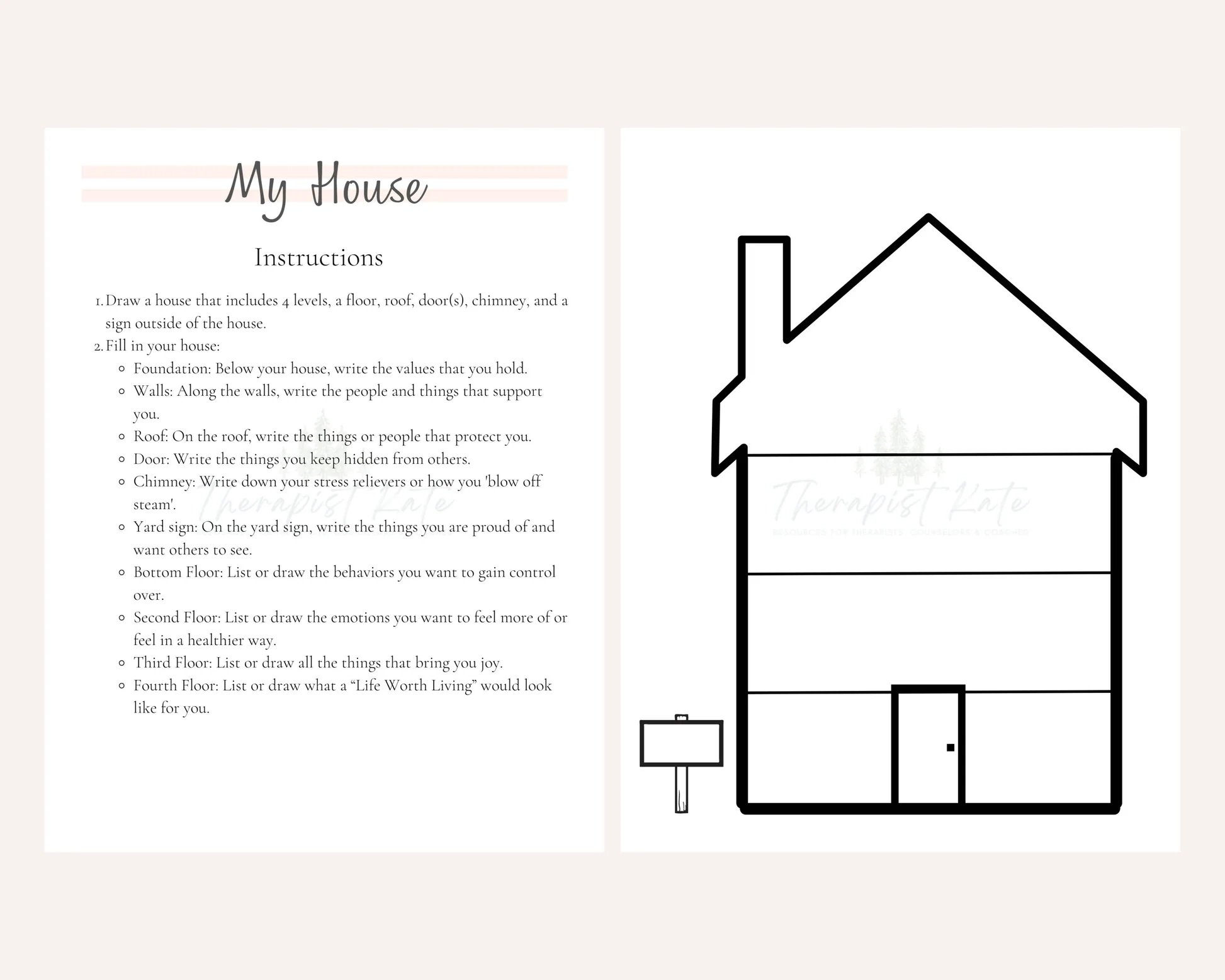 DBT House Worksheet Download amp Enhance Your DBT Practice
