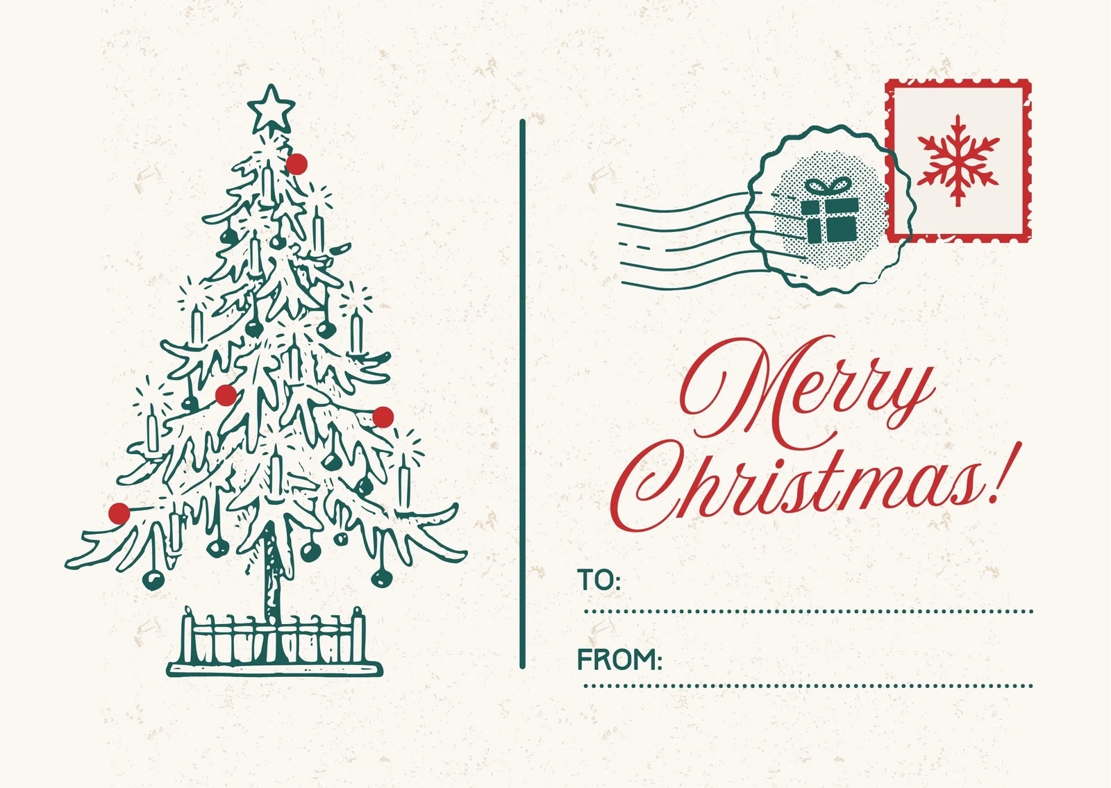 Christmas Card Design Printable